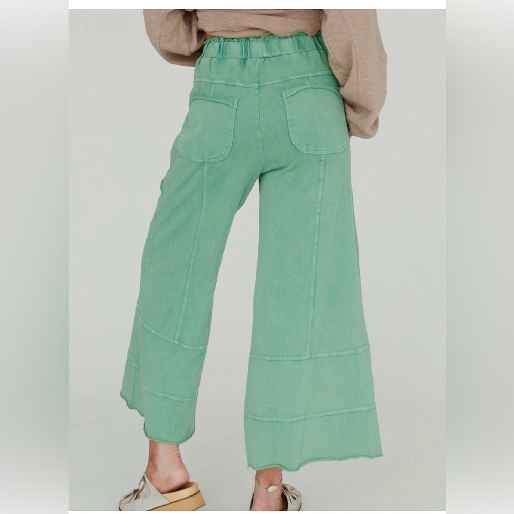 Lucky One Wide Leg Pants | Three Birds Nest | Easel LA - Picture 2 of 6